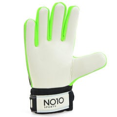 Вратарские перчатки NO10 Club Green 56094 цена и информация | Тренировочные перчатки. Размер 5 | pigu.lt