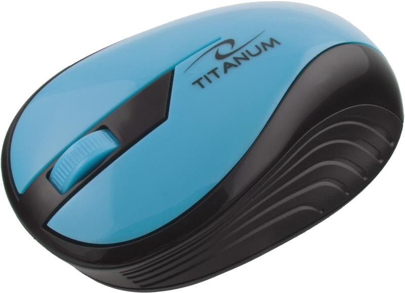 Titanum TM114T, juoda/mėlyna kaina ir informacija | Pelės | pigu.lt