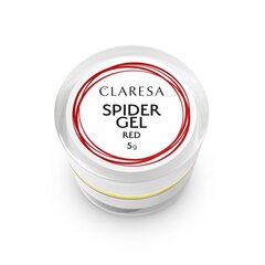 Spider gelis Claresa red, 5 g. kaina ir informacija | Nagų lakai, stiprintojai | pigu.lt