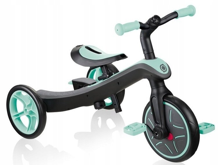 Triratukas Globber Trike Explorer 4in1, mėtinės spalvos kaina ir informacija | Triratukai | pigu.lt