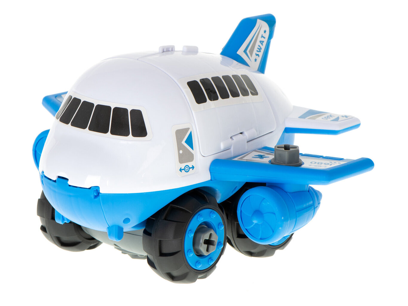 Policijos lėktuvas - transporteris su priedais kaina ir informacija | Žaislai berniukams | pigu.lt