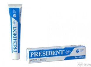 Dantų pasta President, 75 ml kaina ir informacija | Dantų šepetėliai, pastos | pigu.lt