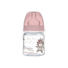 Buteliukas Canpol Easystart Royal Baby, rožinis, 3 mėn+, 120 ml kaina ir informacija | Buteliukai kūdikiams ir jų priedai | pigu.lt