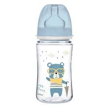 Бутылочка для кормления с широким горлышком Canpol baby Anti-colic, 240 мл Easy Start BONJOUR PARIS 35/232_blu цена и информация | Бутылочки и аксессуары | pigu.lt