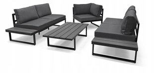 Lauko baldų komplektas Venture, tamsiai pilkas kaina ir informacija | Lauko baldų komplektai | pigu.lt