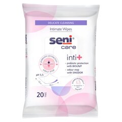 Drėgnos servetėlės ​​intymiai higienai Seni Care Inti+, 20 vnt. kaina ir informacija | Drėgnos servetėlės, paklotai | pigu.lt
