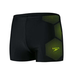 Vyriškos maudymosi glaudės Speedo Tech Placement Aquashort AM Black/Fluo Yellow kaina ir informacija | Speedo Vyrams | pigu.lt