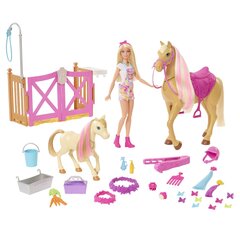 Lėlės rinkinys Barbie Horses GXV77 kaina ir informacija | Žaislai mergaitėms | pigu.lt