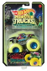 Monstrų sunkvežimis Hot Wheels Glow-in-the-dark HCB50 asortimente kaina ir informacija | Žaislai berniukams | pigu.lt