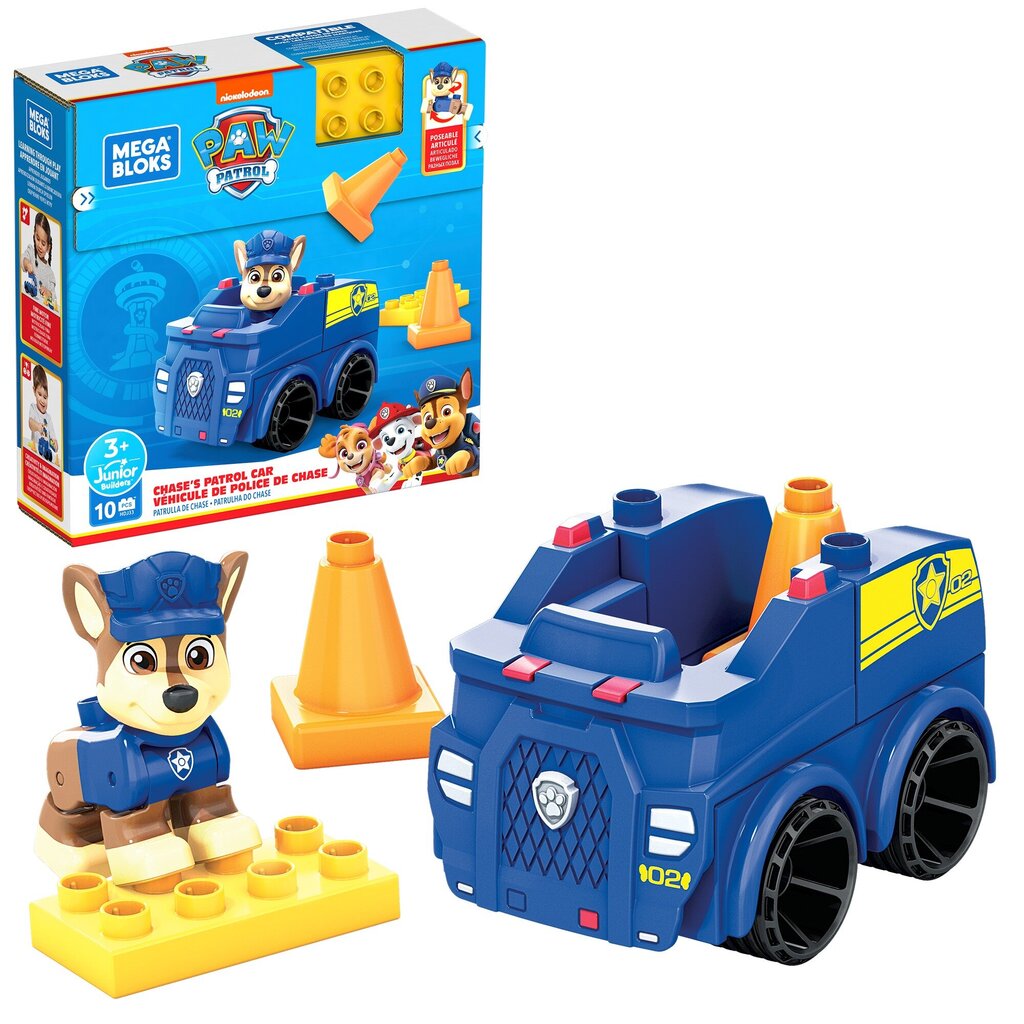 Konstruktorius Mega Bloks, Paw Patrol Chase'S Patrol Car цена и информация | Žaislai berniukams | pigu.lt