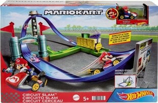 Trasa Mattel Hot Wheels Mario Kart Circuit Slam kaina ir informacija | Žaislai berniukams | pigu.lt