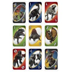 Классическая карточная игра UNO Jurassic World 3 GXD72 цена и информация | Настольные игры, головоломки | pigu.lt