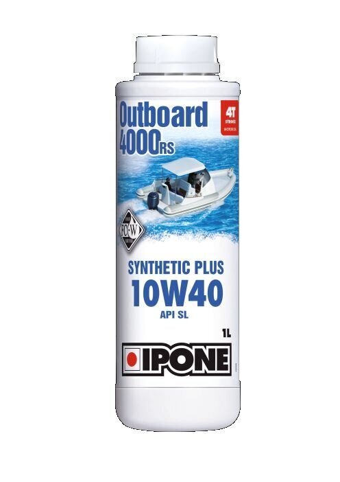 Sintetinė 4T vandens transporto variklių alyva Ipone Outboard 4000 RS 10W40, 800573, 1 l цена и информация | Moto alyvos | pigu.lt