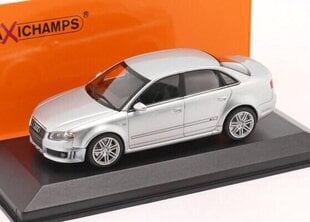 Audi RS4 - 2004 - Silver Metallic 1:43 Maxichamps 940014601 kaina ir informacija | Kolekciniai modeliukai | pigu.lt