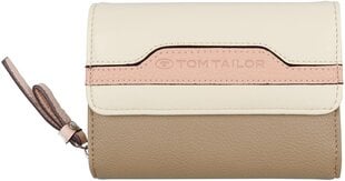 Tom Tailor moteriška piniginė Jule, balta/rožinė/ruda kaina ir informacija | Piniginės, kortelių dėklai moterims | pigu.lt