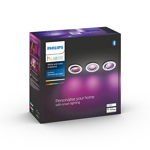 Philips Hue įmontuojamas taškinis šviestuvas Centura kaina ir informacija | Įmontuojami šviestuvai, LED panelės | pigu.lt