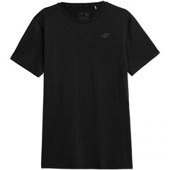 Sportiniai marškinėliai vyrams 4F M H4L22 TSMF351, juodi цена и информация | Мужские термобрюки, темно-синие, SMA61007 | pigu.lt