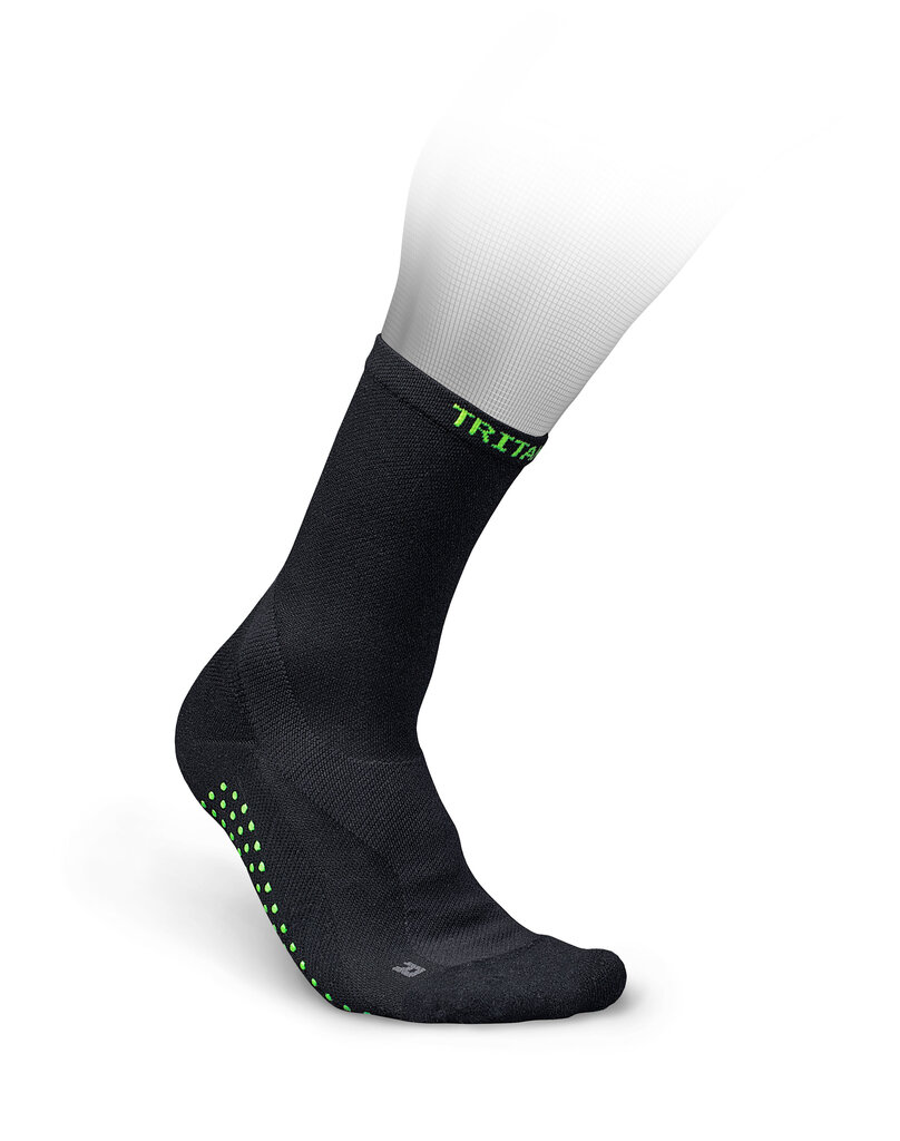 Kompresinės kojinės Tritanium eXtend Grip - crew, juodos цена и информация | Įtvarai | pigu.lt