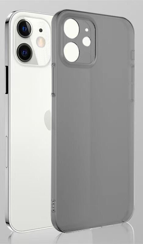 Dėklas telefonui Matte Black Skyfall Glass case (integrated tempered glass) Soundberry skirtas Apple iPhone 12 juodas цена и информация | Telefono dėklai | pigu.lt