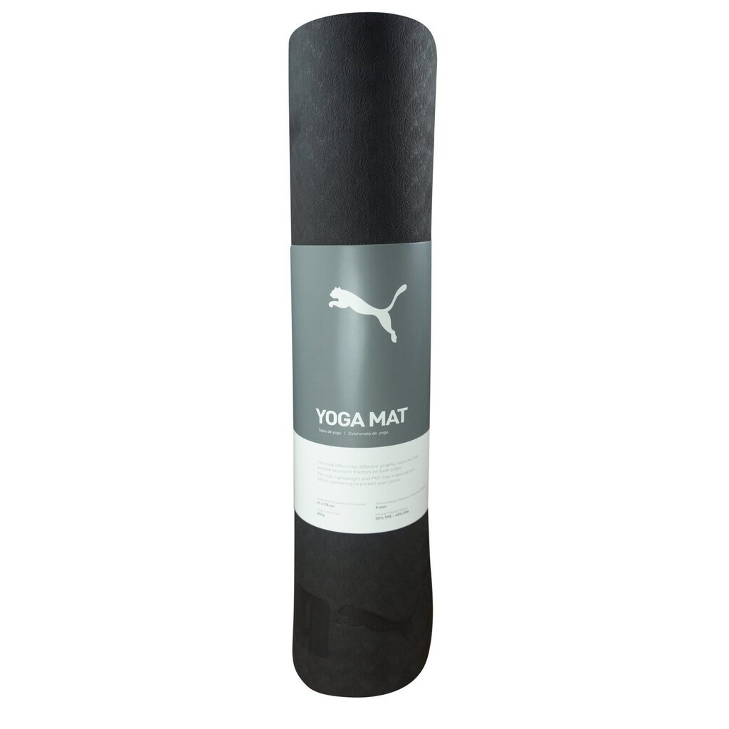 Kilimėlis Puma Yoga Mat Black, 61 x 176 cm, juodas цена и информация | Kilimėliai sportui | pigu.lt