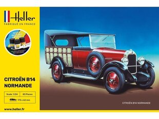 Сборная пластиковая модель Heller - Citroen B14 Normande подарочный набор, 1/24, 56729 цена и информация | Конструкторы и кубики | pigu.lt
