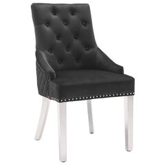 Обеденные стулья, 2 шт., цвет черный цена и информация | Стулья для кухни и столовой | pigu.lt