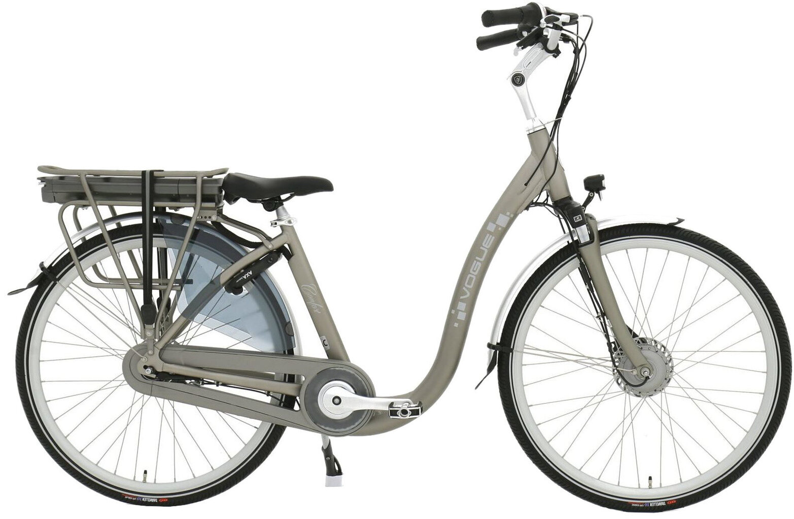Elektrinis dviratis Vogue Comfort 28'' 46 cm, juodas kaina ir informacija | Elektriniai dviračiai | pigu.lt