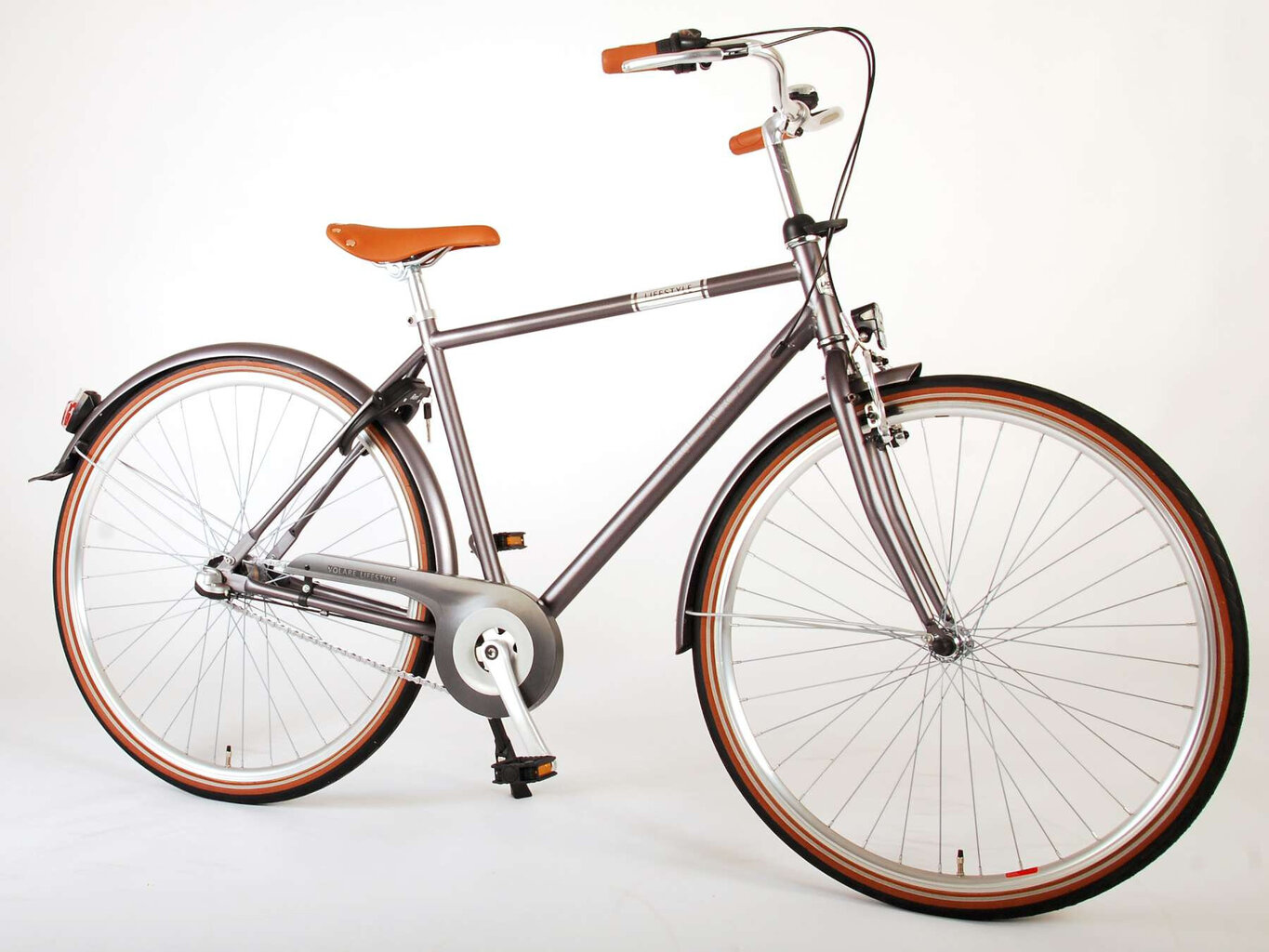 Vyriškas dviratis Volare Lifestyle 28'' 43 cm, pilkas kaina ir informacija | Dviračiai | pigu.lt