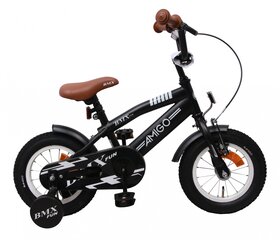 Vaikiškas dviratis Amigo BMX Fun, 12”, juodas kaina ir informacija | Dviračiai | pigu.lt