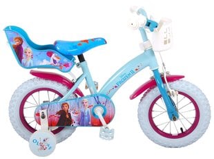 Vaikiškas dviratis Disney Frozen 2, 12”, mėlynas kaina ir informacija | Dviračiai | pigu.lt