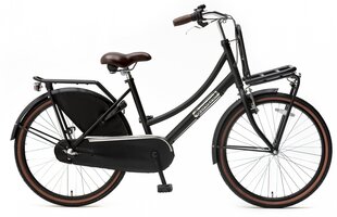 Велосипед для девочек Popal Daily Dutch Basic+ 24'' 42 см, черный цена и информация | Велосипеды | pigu.lt