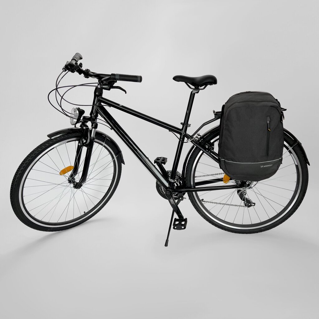 Wozinsky two-piece bicycle bag backpack 2in1 30l black (WBB30BK) kaina ir informacija | Dviratininkų kuprinės | pigu.lt