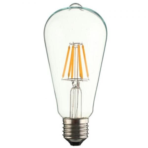 LED filament bulb E27-ST64 8W 3000K kaina ir informacija | Elektros lemputės | pigu.lt