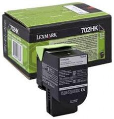 Kasetės rašaliniams spausdintuvams Lexmark 70C2HK0 702HK Toner BK kaina ir informacija | Kasetės rašaliniams spausdintuvams | pigu.lt