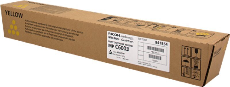 Ricoh 841854 C6003 Toner, geltona kaina ir informacija | Kasetės lazeriniams spausdintuvams | pigu.lt