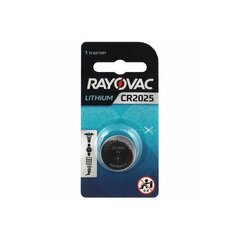 Литиевая батарея Rayovac CR2025 цена и информация | Батарейки | pigu.lt
