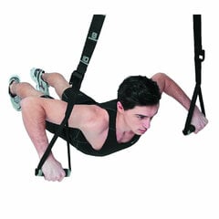 Эластичная лямка для фитнеса Atipick Multi GYM Trainer, чёрная цена и информация | Фитнес-резинки, гимнастические кольца | pigu.lt