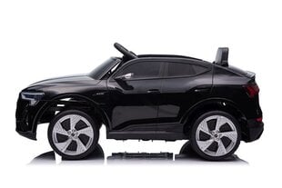 Vienvietis elektromobilis Audi E- Tron QLS-6688, juodas kaina ir informacija | Elektromobiliai vaikams | pigu.lt