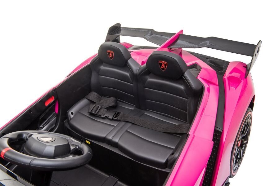 Dvivietis elektromobilis Lamborghini Veneno MP4, rožinis kaina ir informacija | Elektromobiliai vaikams | pigu.lt