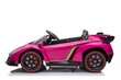 Dvivietis elektromobilis Lamborghini Veneno MP4, rožinis kaina ir informacija | Elektromobiliai vaikams | pigu.lt