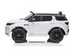 Vienvietis elektromobilis Range Rover, baltas kaina ir informacija | Elektromobiliai vaikams | pigu.lt