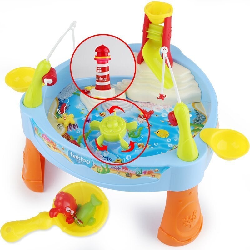 Vandens stalas Woopie Sužvejok žuvytę, su šviesos ir garso efektais kaina ir informacija | Vandens, smėlio ir paplūdimio žaislai | pigu.lt
