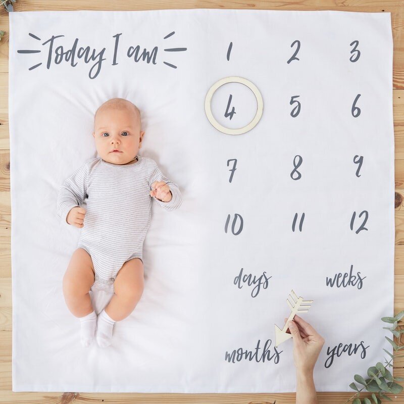 Paklotėlis kūdikio fotosesijai, 1x1 m kaina ir informacija | Dekoracijos šventėms | pigu.lt