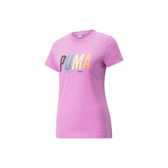 Sportiniai marškinėliai moterims Puma Swxp Graphite Tee W 533559, rožiniai kaina ir informacija | Sportinė apranga moterims | pigu.lt
