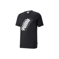 Marškinėliai vyrams Puma Power Logo Tee M 847376 01, juodi цена и информация | Мужские футболки | pigu.lt