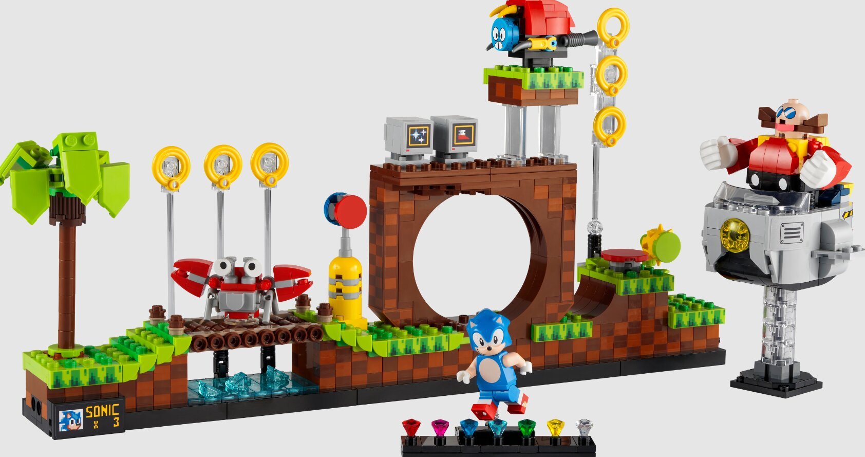 21331 LEGO® Ideas Ežiukas Sonic. Žaliųjų kalvų zona kaina ir informacija | Konstruktoriai ir kaladėlės | pigu.lt