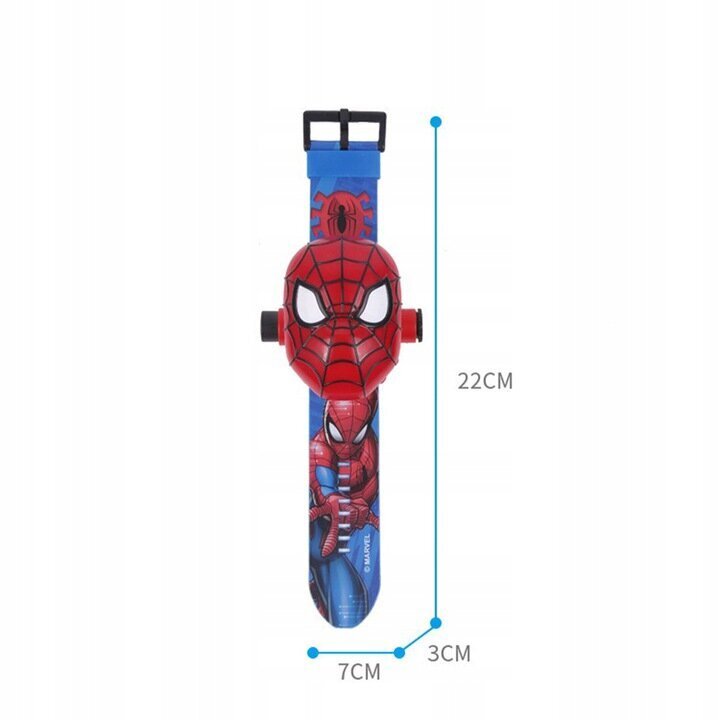 Skaitmeninis laikrodis su projektoriumi Spiderman цена и информация | Lavinamieji žaislai | pigu.lt