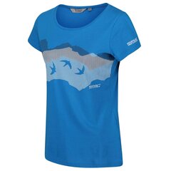 Marškinėliai moterims Regatta Breezed, mėlyni цена и информация | Женские футболки | pigu.lt