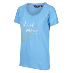 Marškinėliai moterims Regatta Filandra IV, mėlyni цена и информация | Женские футболки | pigu.lt