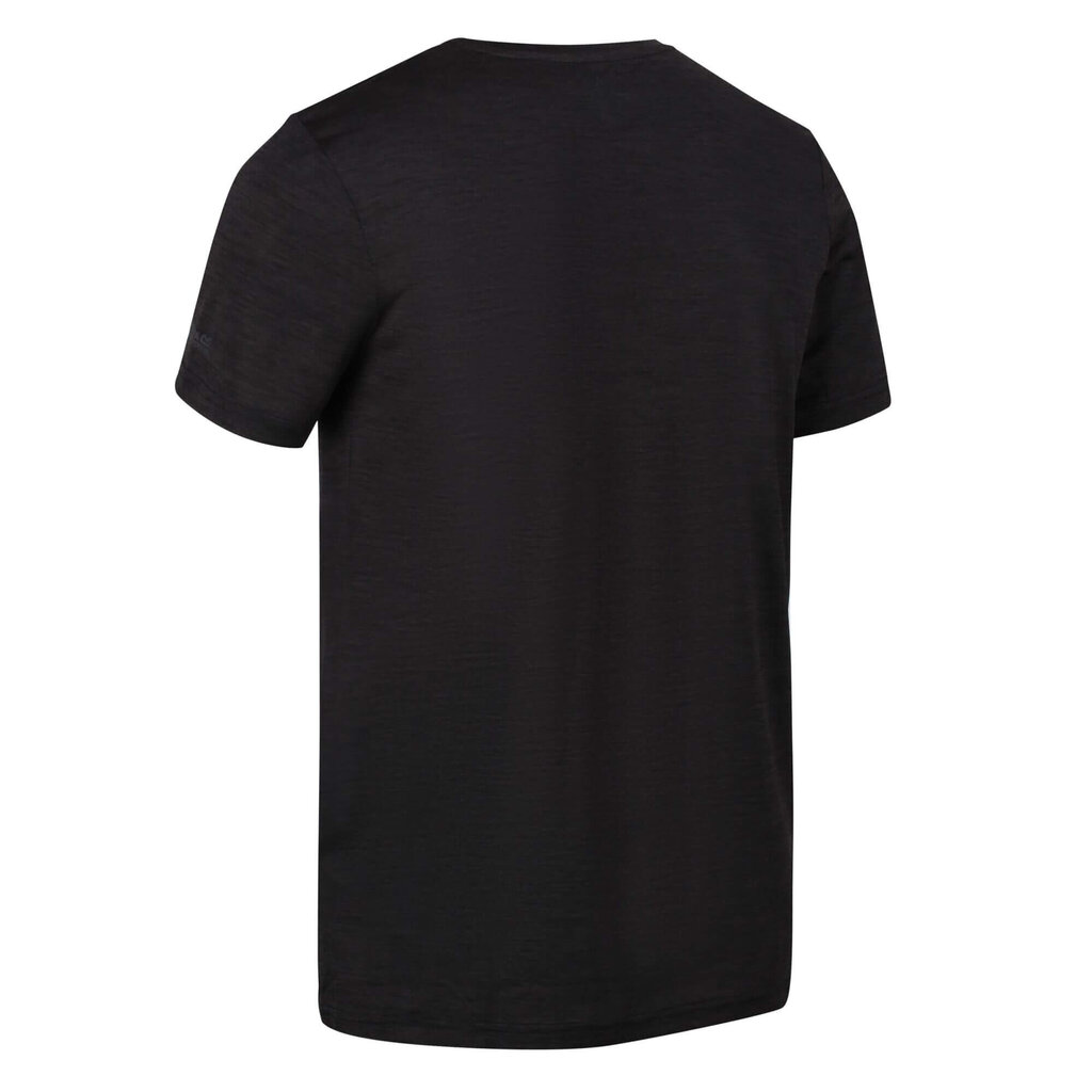 Marškinėliai vyrams Regatta Fingal Edition, juodi цена и информация | Vyriški marškinėliai | pigu.lt